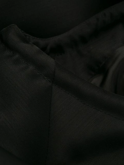 Shop Totême Balloon Sleeve Cropped Jacket In 200  Black