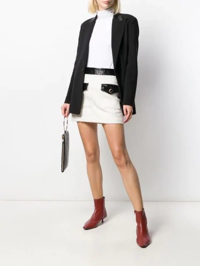 Shop Veronica Beard Tweed A-line Skirt In Neutrals