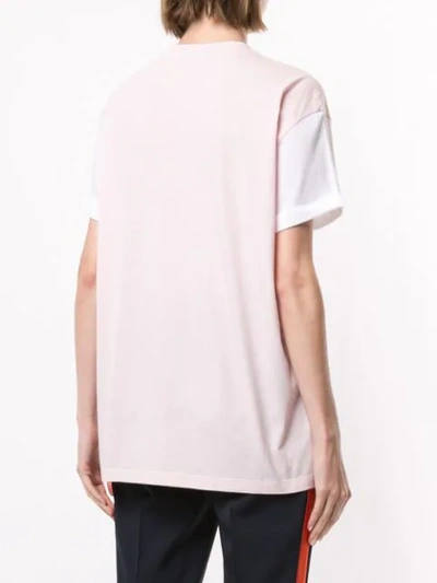 Shop Stella Mccartney Star Embroidered T-shirt In Pink