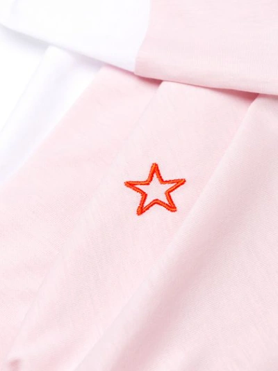 Shop Stella Mccartney Star Embroidered T-shirt In Pink