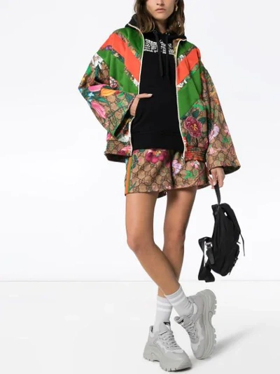 Gucci Flora Gg Supreme Pattern Track Jacket In  Multicoloured:2103