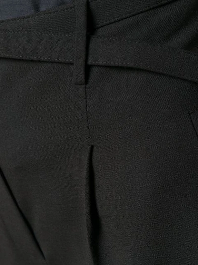 Shop Neil Barrett High-waist Tapered Trousers In Black