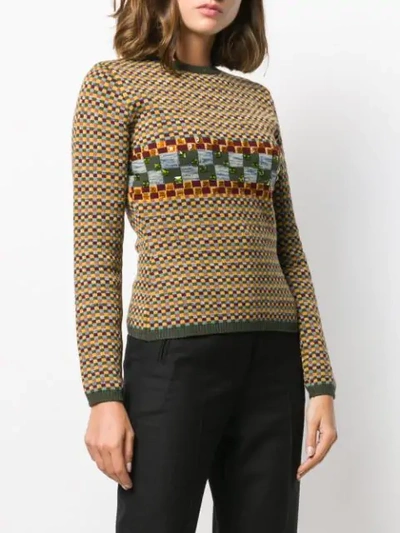 Pre-owned Jean Paul Gaultier 1990's Gem Embroidered Jumper In Yellow