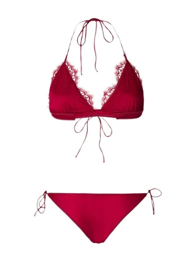 Shop Oseree Travaille Bikini Set - Red