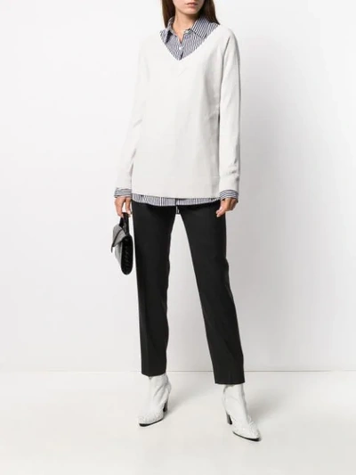 RELAXED-FIT V-NECK PULLOVER
