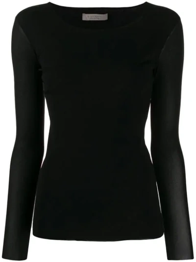 Shop D-exterior Fine Knitted Top In 2 Nero