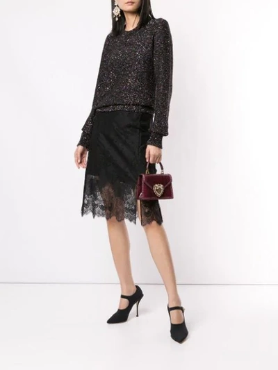 Shop Dolce & Gabbana Metallized Sequin-embellished Jumper In Multicolour