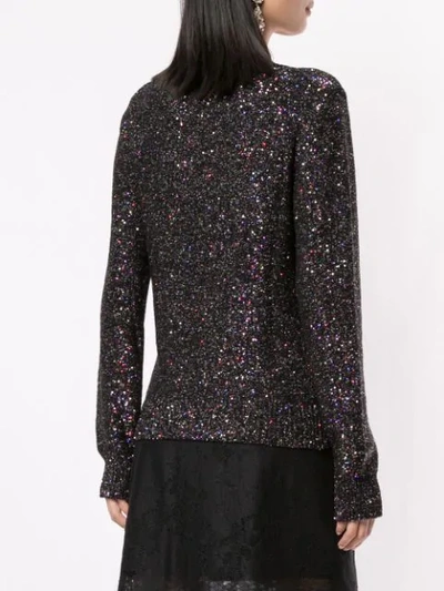 Shop Dolce & Gabbana Metallized Sequin-embellished Jumper In Multicolour