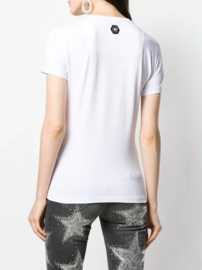 Shop Philipp Plein Ss Love T-shirt In White