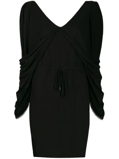 Shop See By Chloé V-neck Jersey Dress In Black