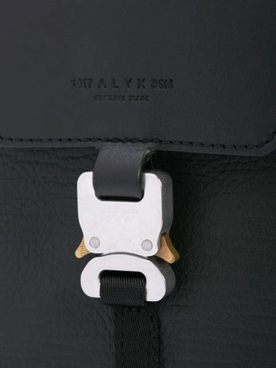 Shop Alyx Buckled Logo Phone Bag In Black