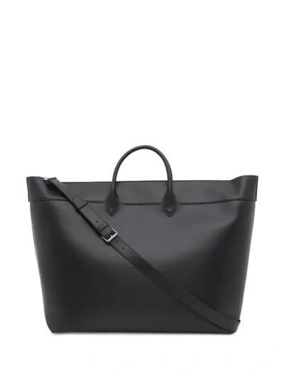 Shop Burberry Logo-print Holdall In Black