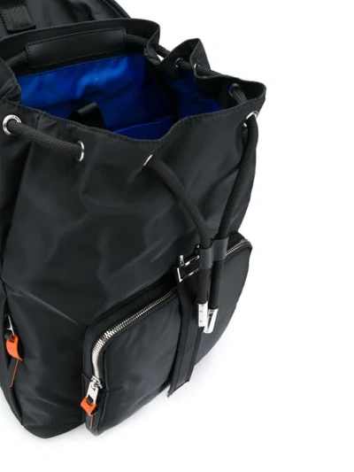 Shop Diesel Buckle Backpack In Black