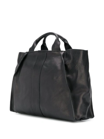 Shop Ann Demeulemeester Pebbled Tote Bag In Black