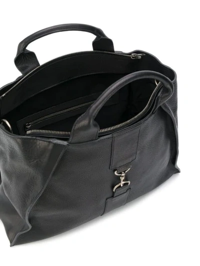 Shop Ann Demeulemeester Pebbled Tote Bag In Black