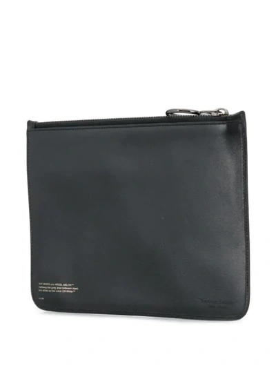 Shop Off-white Arrow Pouch Bag In 1040 Black/green