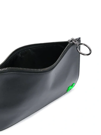 Shop Off-white Arrow Pouch Bag In 1040 Black/green