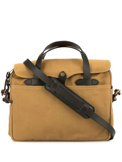 Shop Filson Utility Laptop Bag In Brown