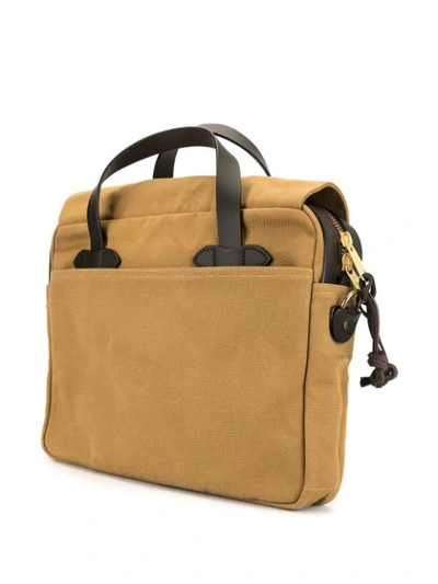 Filson Designer Men's Bags Rugged Twill Original Briefcase In Brown