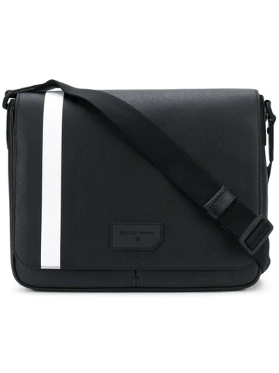 Shop Bally Strad Messenger Bag In Black