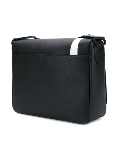 Shop Bally Strad Messenger Bag In Black