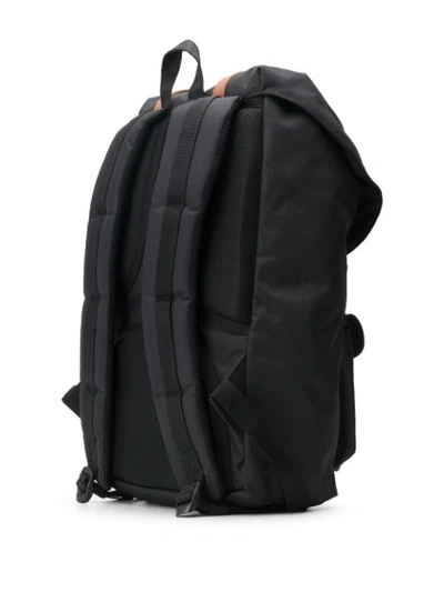 Shop Herschel Supply Co Little America Logo Patch Backpack In Black