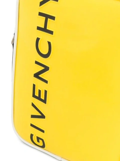 Shop Givenchy Logo Messenger Bag In Yellow