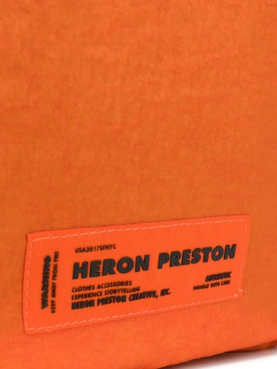 Shop Heron Preston Multi-zip Backpack In Orange