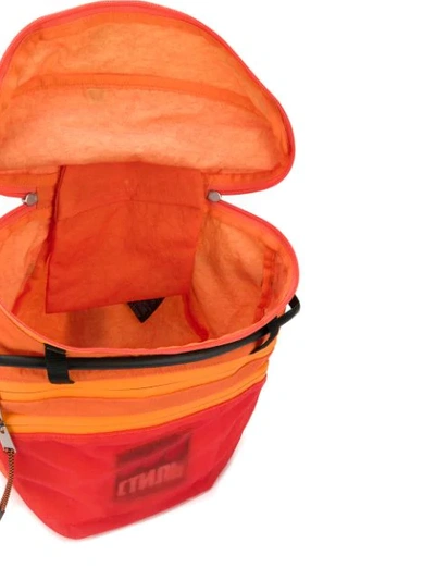 Shop Heron Preston Multi-zip Backpack In Orange