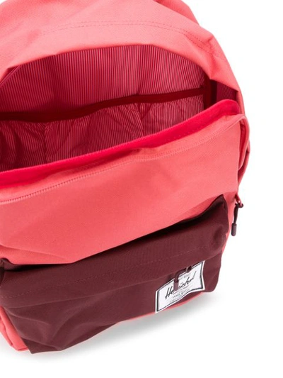 Shop Herschel Supply Co Classic Xl Logo Patch Backpack In 3000 Mineral Red/plum
