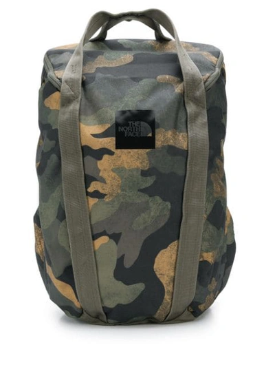 Shop The North Face Camouflage Print Backpack In Green