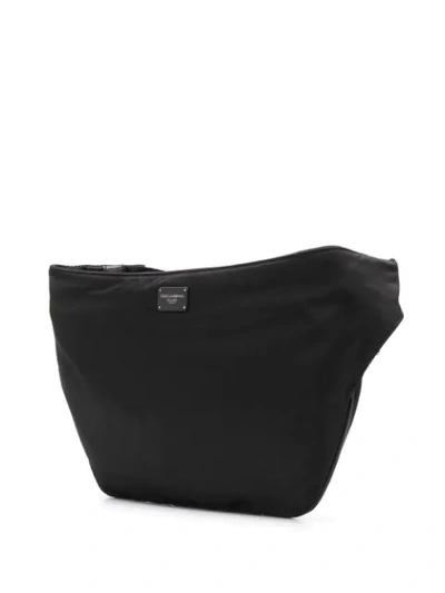 Shop Dolce & Gabbana Logo Tape Belt Bag - Black