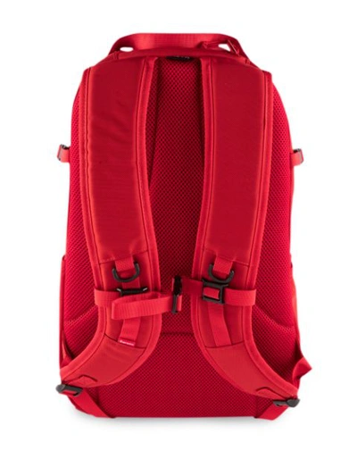Supreme Logo Patch Backpack In Red