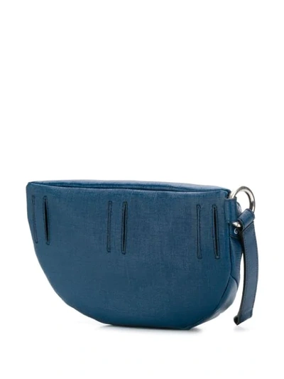 Shop Givenchy Logo Belt Bag In Blue