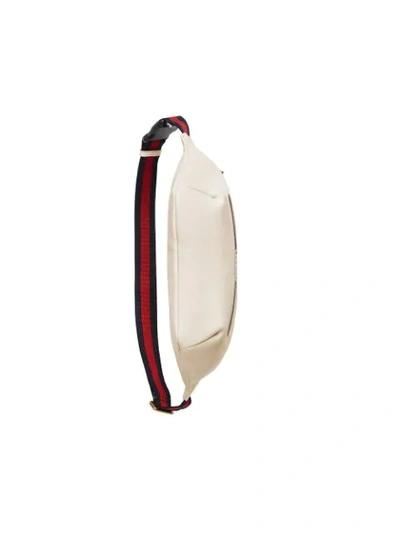 Shop Gucci Oversized Logo Belt Bag In  White