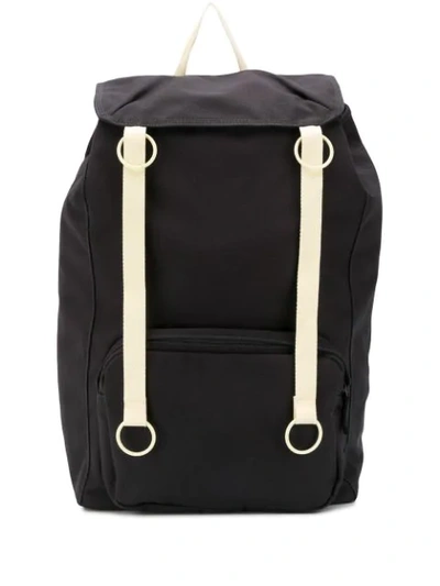 Shop Raf Simons Padded Loop Backpack In Grey