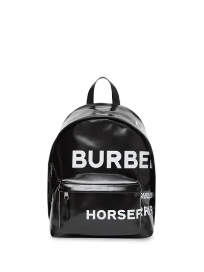 Shop Burberry Horseferry Print Backpack In Black