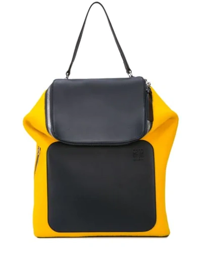 Shop Loewe Goya Backpack In Yellow