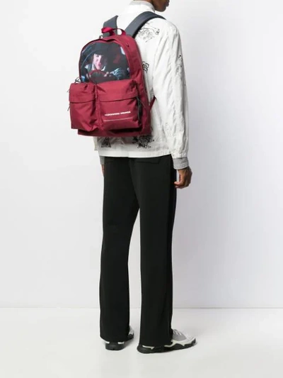 Shop Undercover Cargo Pocket Backpack In Red