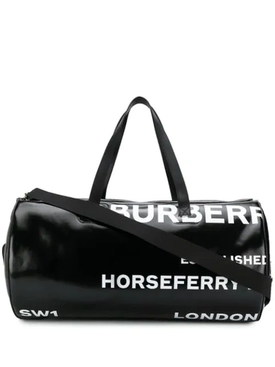 Shop Burberry Horseferry Print Holdall In Black