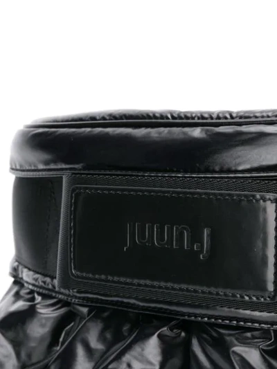 Shop Juunj Logo Belt Bag In Black