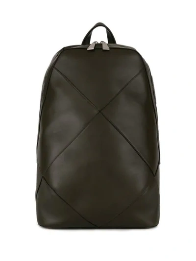 Shop Bottega Veneta Quilted Detail Backpack In Green