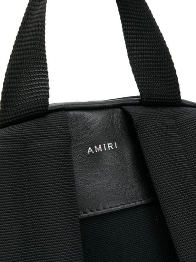 Shop Amiri Classic Leather Trim Backpack In Black