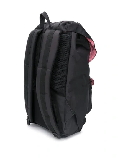 Shop Herschel Supply Co. Little America Logo Patch Backpack In Black