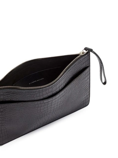 Shop Giuseppe Zanotti Elton Pouch In Black