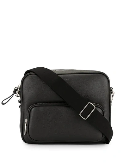 Shop Tod's Zipped Messenger Bag In Black