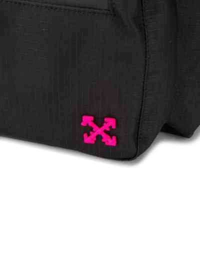 Shop Off-white Arrows Logo Messenger Bag In 1000 Black No Color