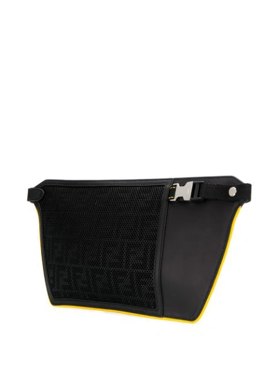 Shop Fendi Zucca Print Shoulder Bag In Black