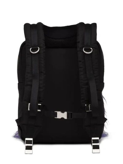 Shop Prada Technical Fabric Backpack In Black