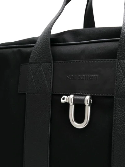 Shop Neil Barrett Oversized Holdall Bag In Black